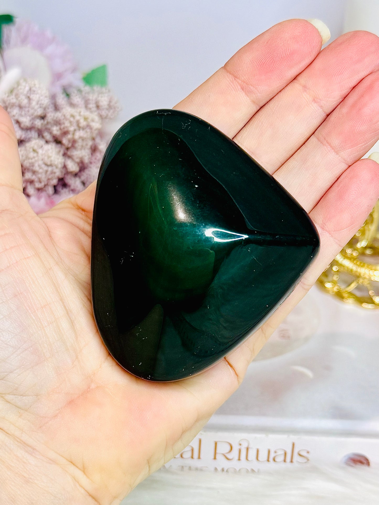 Rainbow Obsidian Chunky Heart 8cm