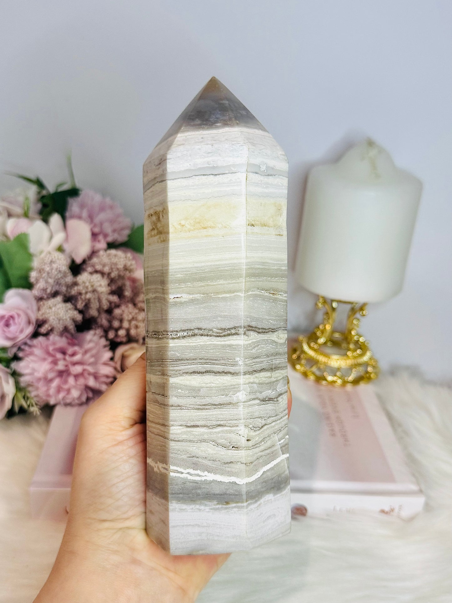 Large Banded Jasper Tower 19cm 880g