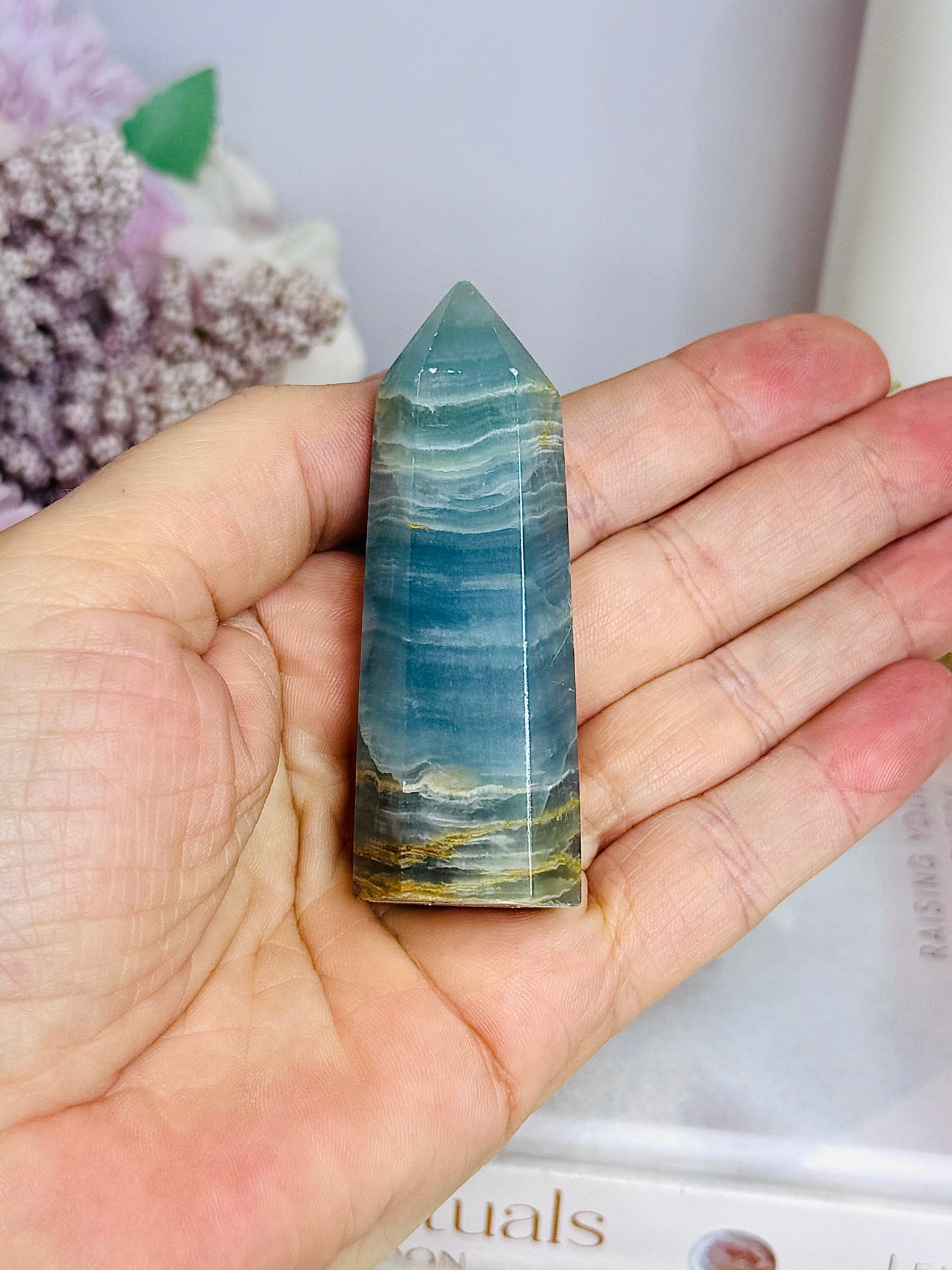 Blue Onyx Tower 7cm