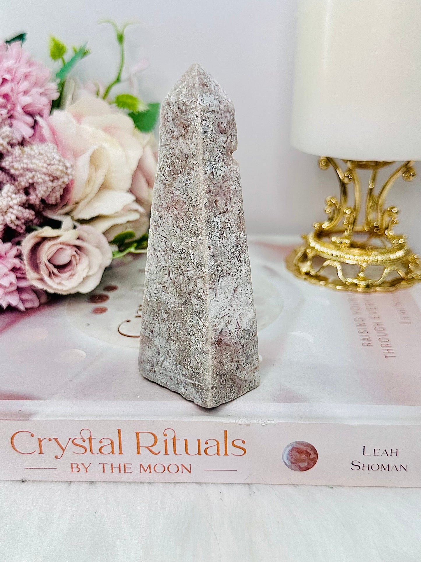Pink Amethyst Obelisk | Tower 11cm
