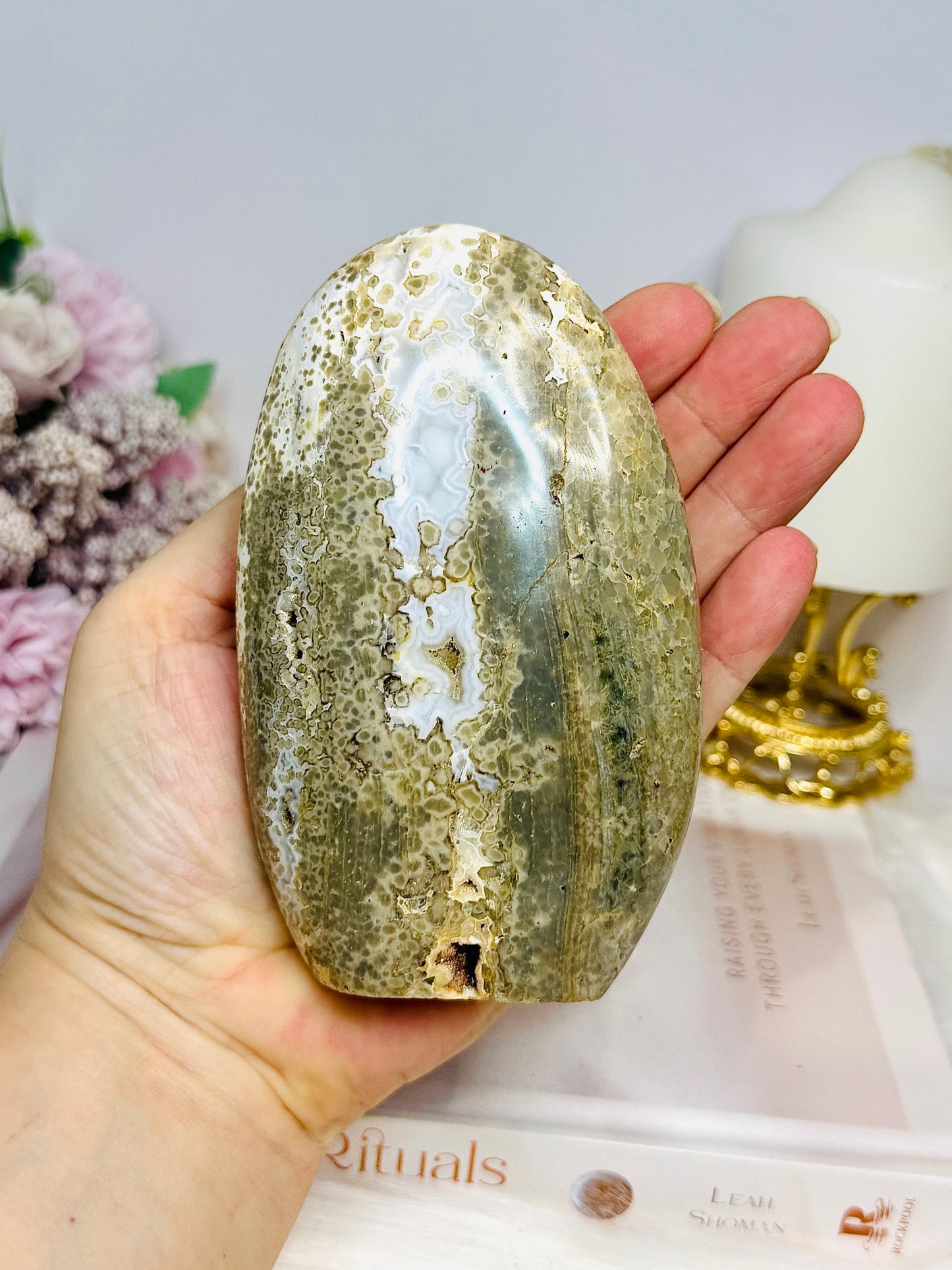 Ocean Jasper Druzy Freeform 12cm 521g