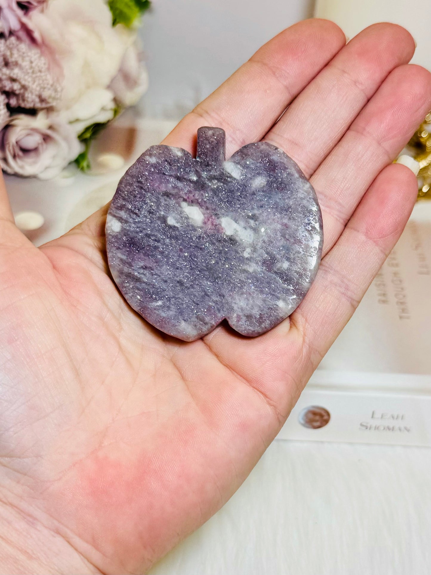 Absolutely Beautiful Pink Tourmaline Carved Apple