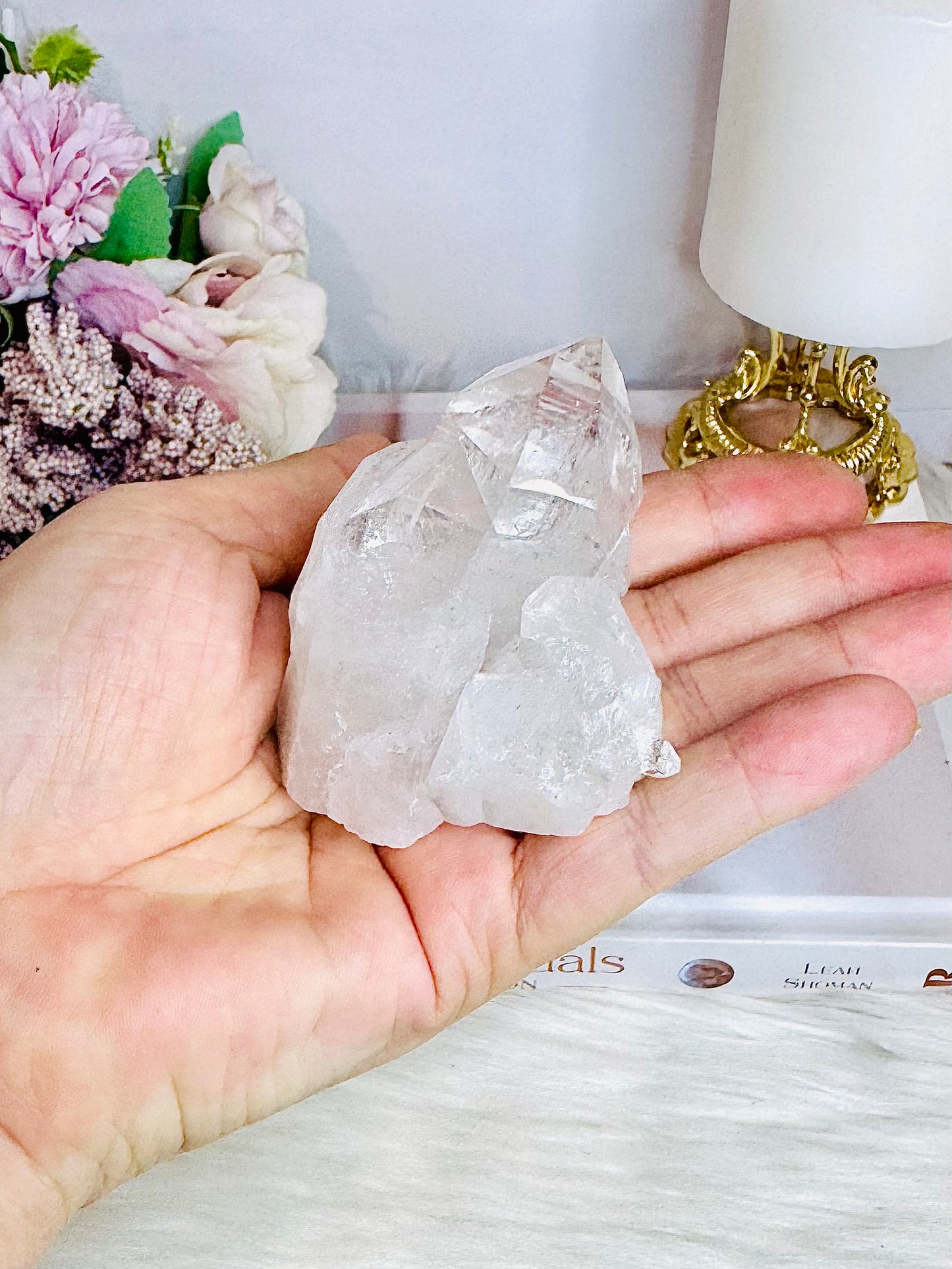 Natural High Grade Clear Quartz Cluster Specimen From Brazil