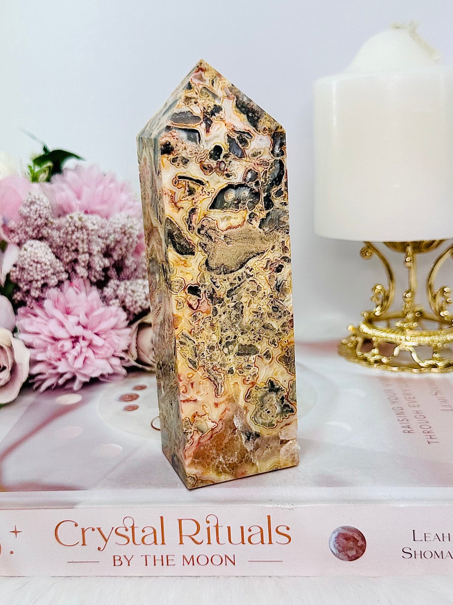 Crazy Lace Agate Chunky Perfectly Cut Tower 15cm