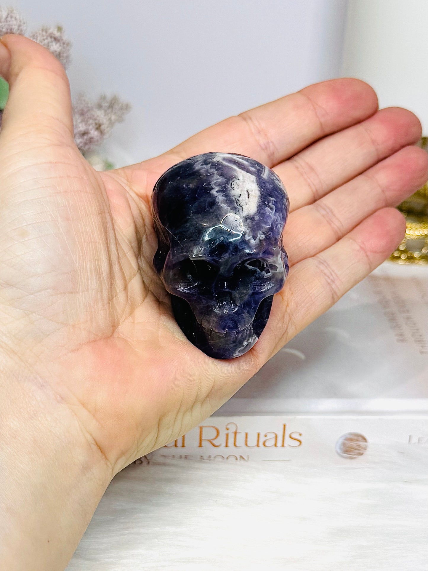 Chevron | Dream Amethyst Carved Skull 5.5cm