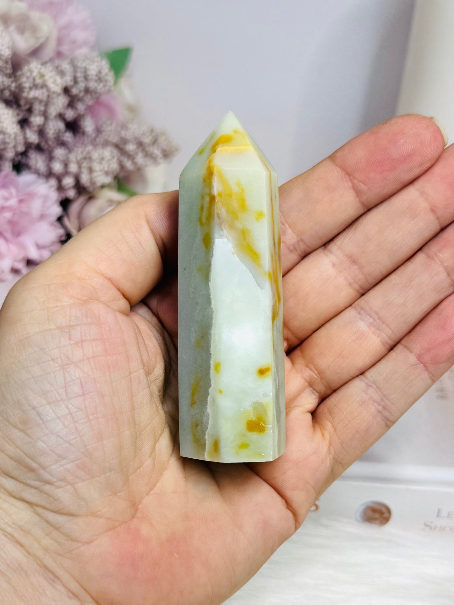 Sky Blue Quartz Tower 8.5cm