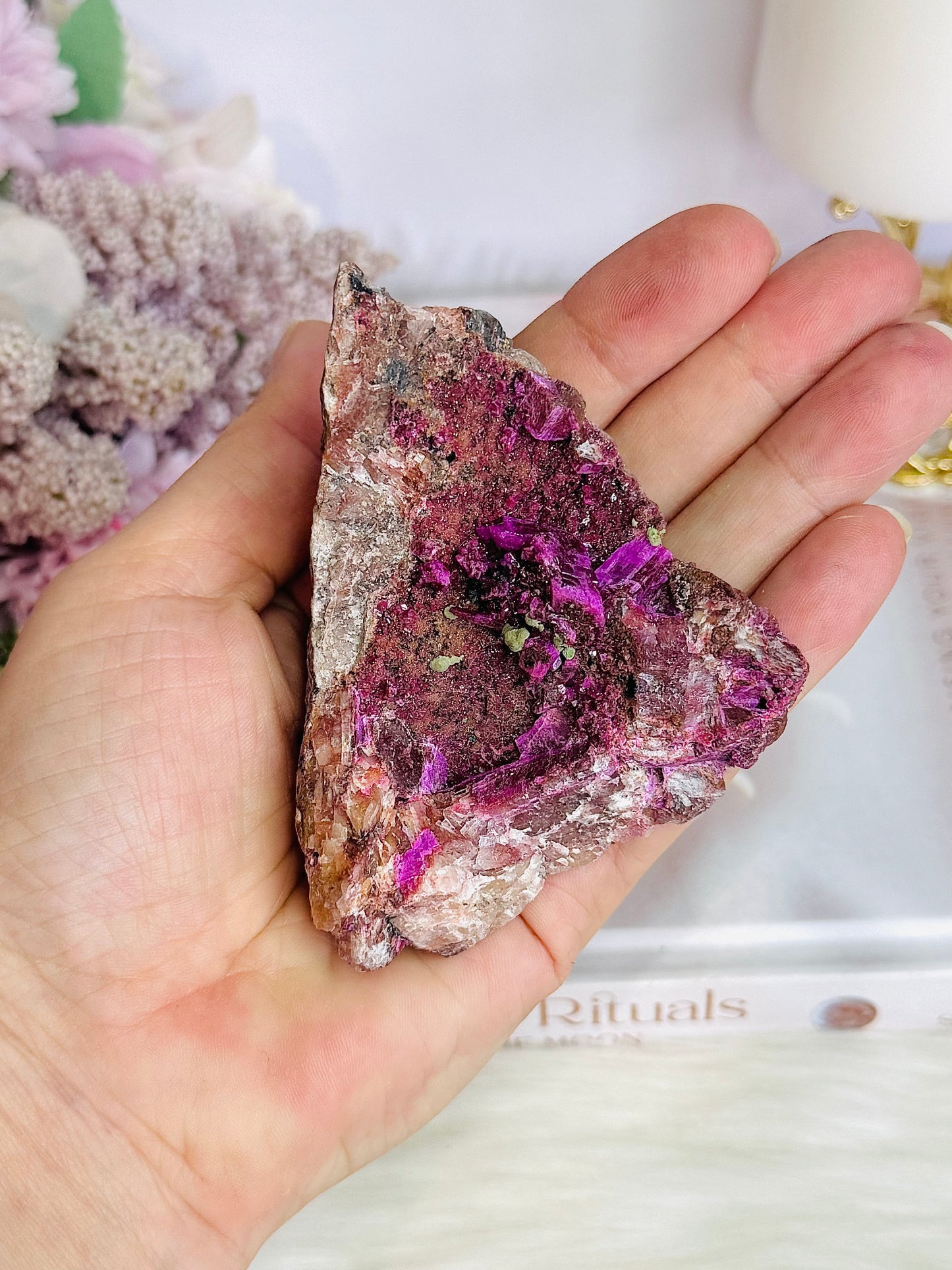 Natural Pink Cobaltian Calcite Specimen 9cm