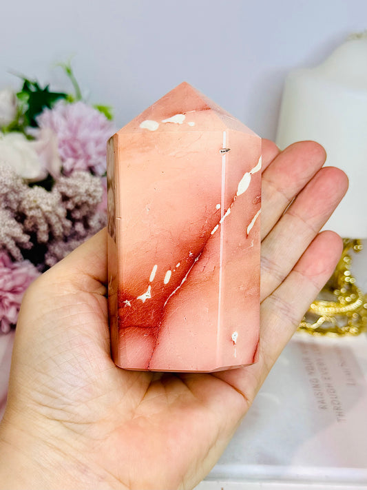 High Grade Chunky Mookaite Jasper Tower 10cm 410g