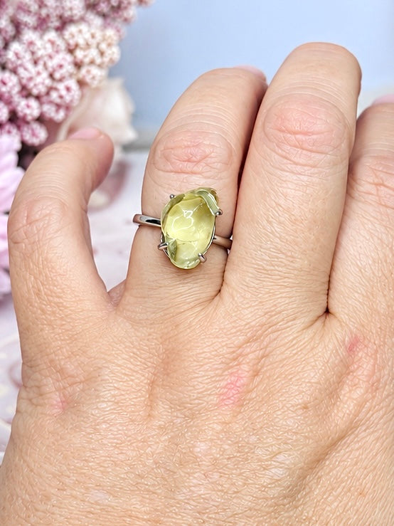 Adjustable Citrine Ring