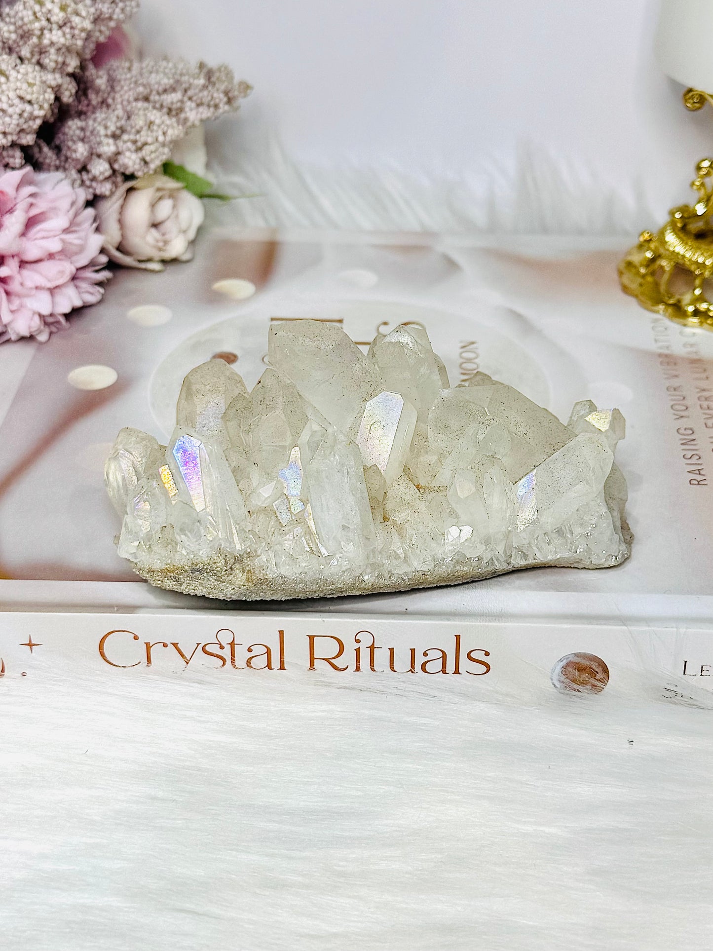 Angel Aura Quartz Cluster 10cm 264g