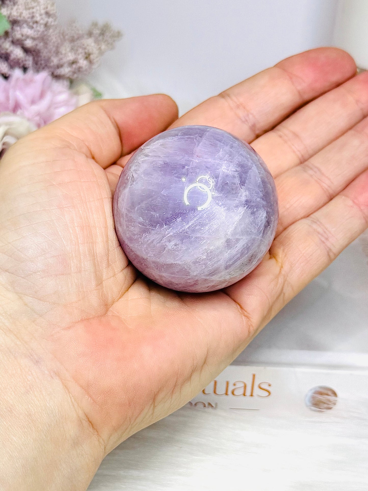 Kunzite Sphere On Stand 153g