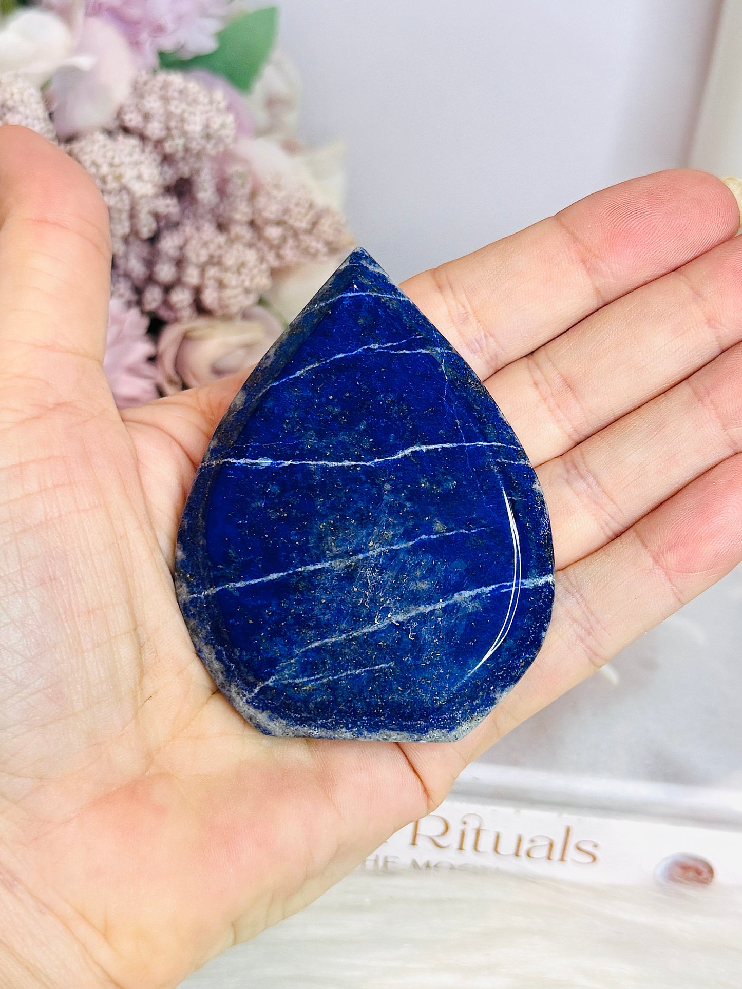Lapis Lazuli Flame On Stand 7cm