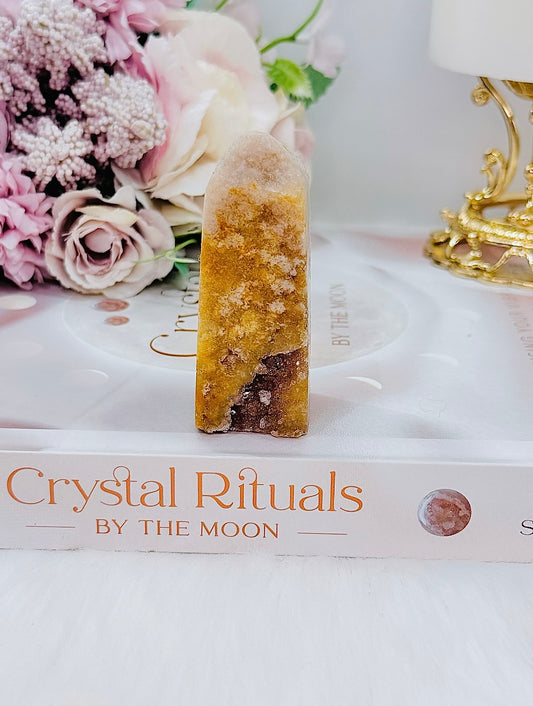 Beautiful 6.5cm Druzy Pink Amethyst Tower