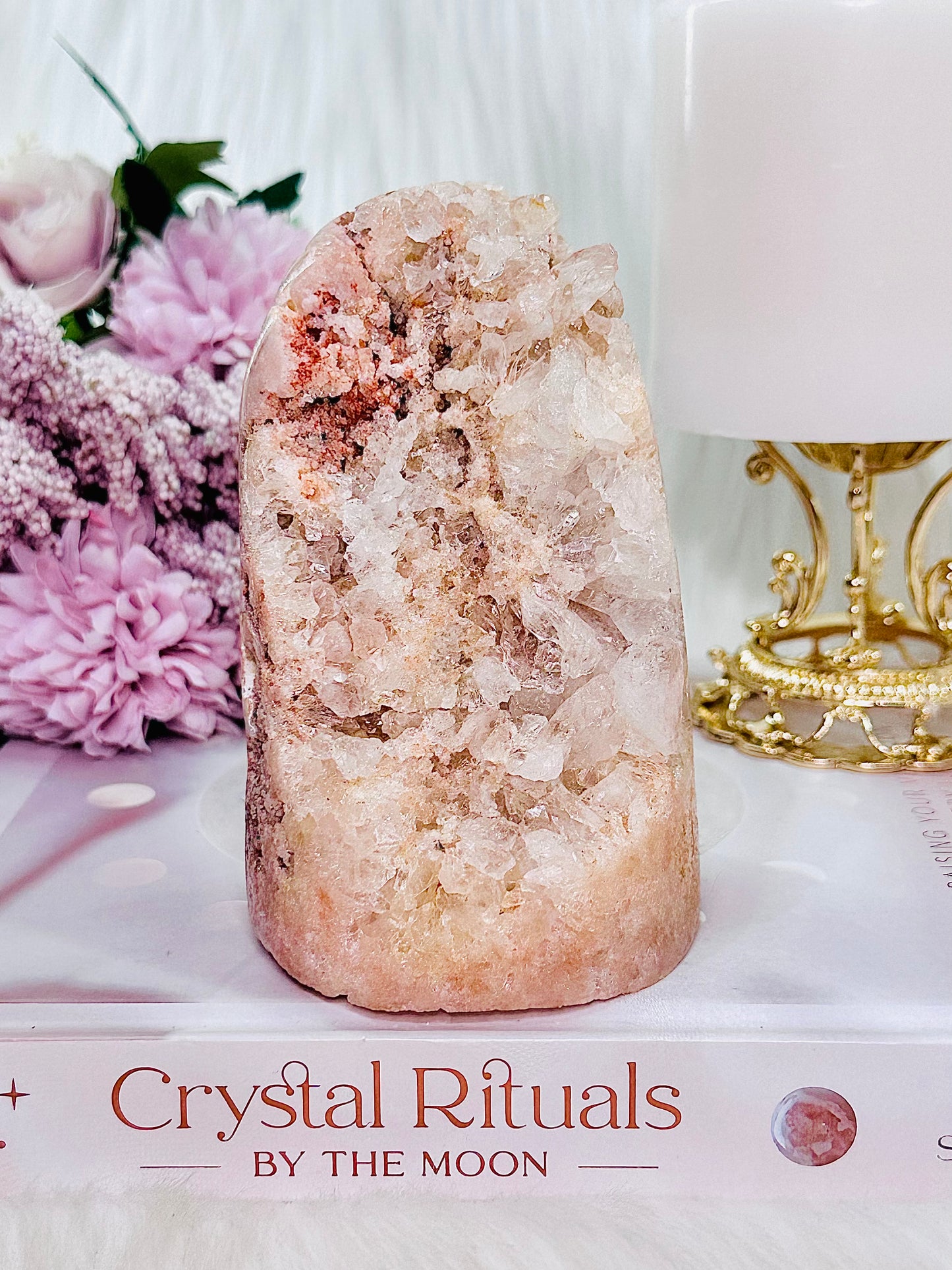 Gorgeous Large Pink Amethyst Freeform From Brazil 735grams