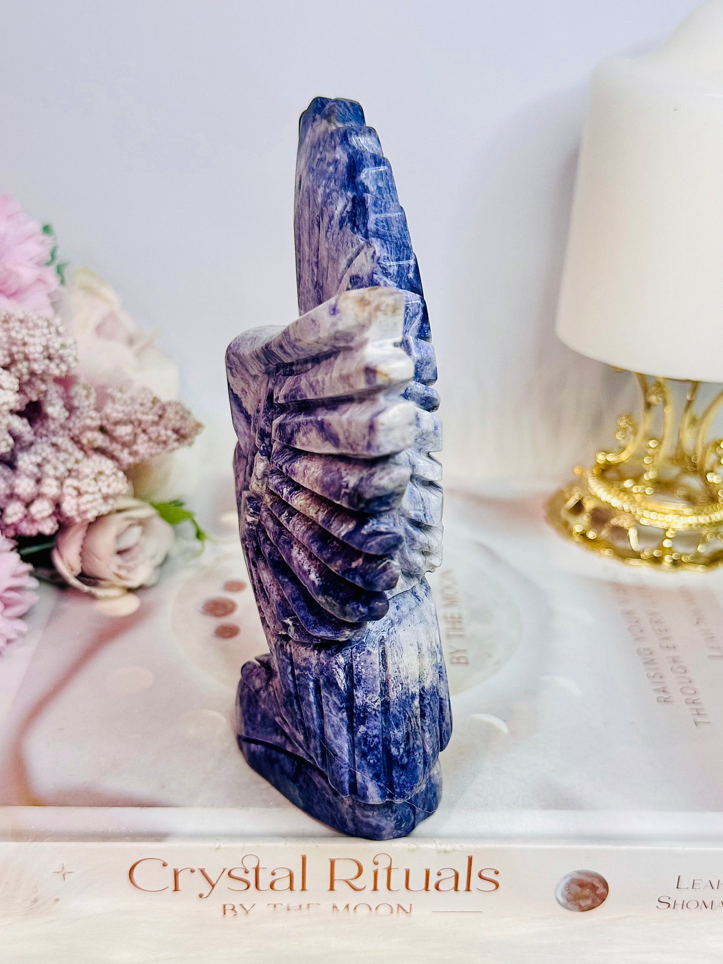 ⚜️ SALE ⚜️ Unbelievably Gorgeous Large 14cm 535grams Tiffany Stone Carved Eagle | Bird