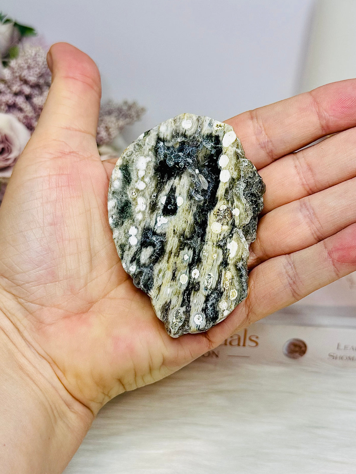 Ocean Jasper Orbicular Druzy Slab 8cm