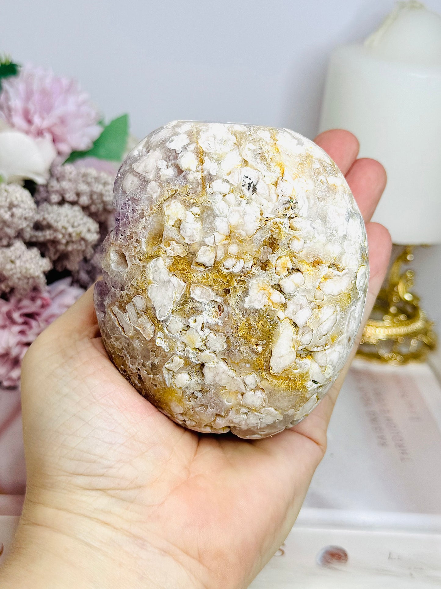 High Grade Druzy Pink Amethyst Geode On Custom Made Stand 18cm 714g