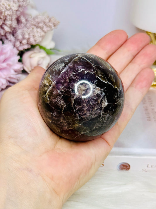 Rare Super Seven Sphere on Stand From Brazil Large 355g