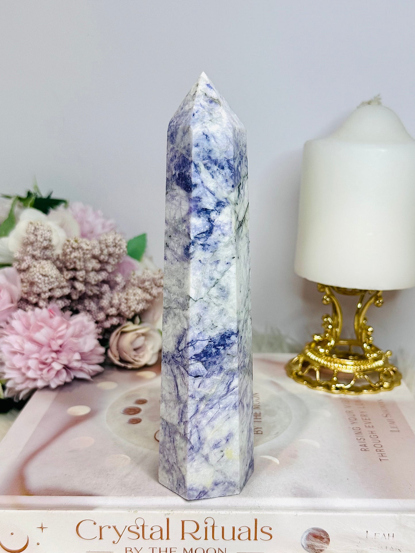 Large Opalised Fluorite Tower 17cm 382g