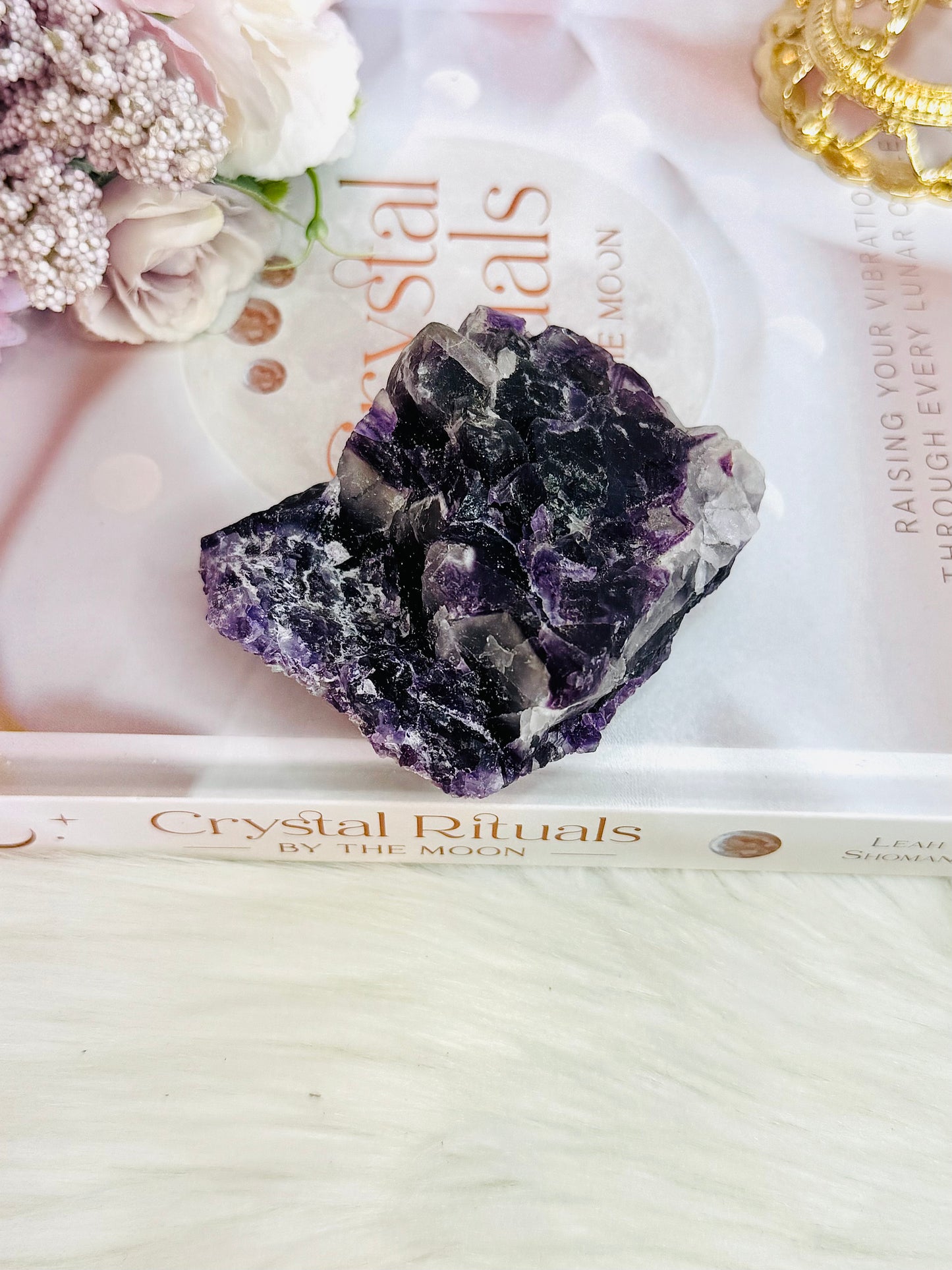 Natural Purple Fluorite Chunky Specimen 308grams