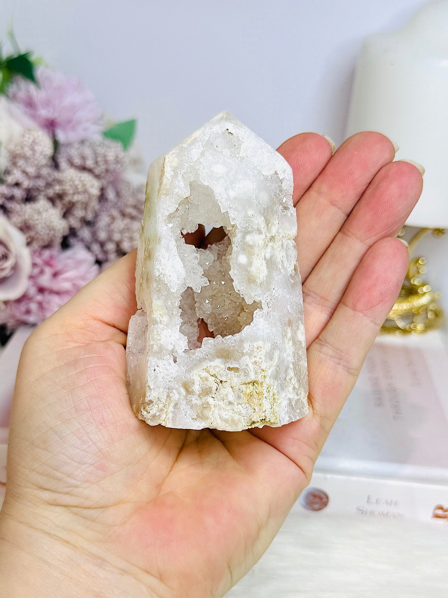 Druzy Quartz Sparkling Tower 9cm