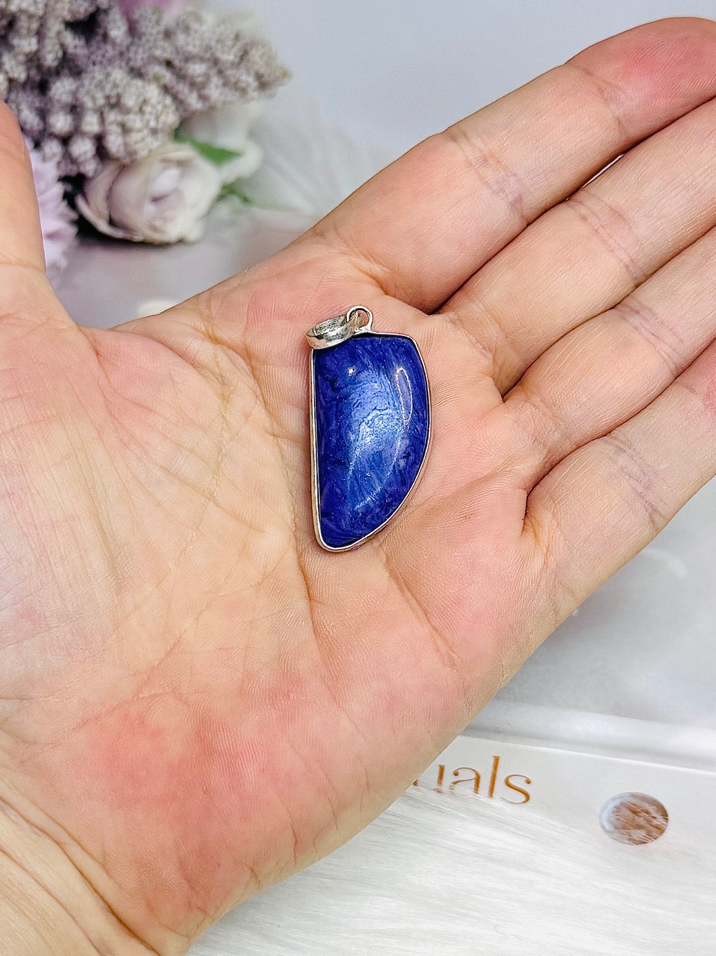 Charoite Sterling Silver Pendant