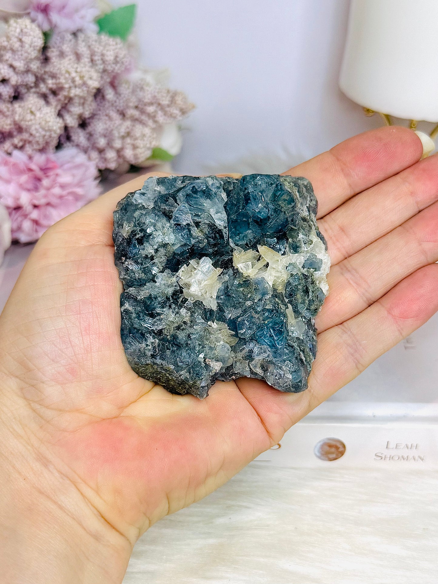 ✨ SALE ✨ Rare Collectors Piece ~ Blue Fluorite Cubed Specimen 191g 7cm