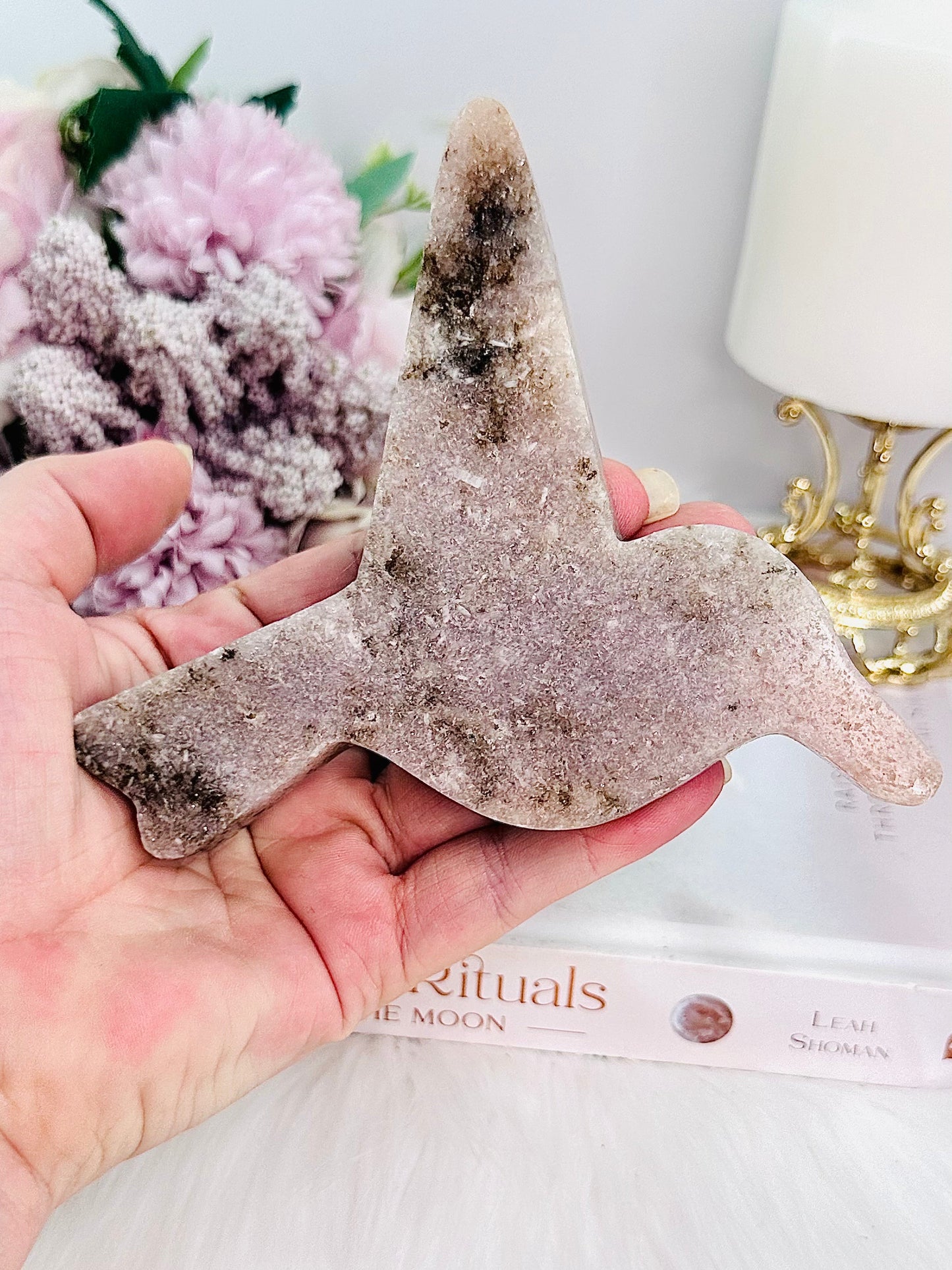 Pink Amethyst Chunky Bird From Brazil 13cm