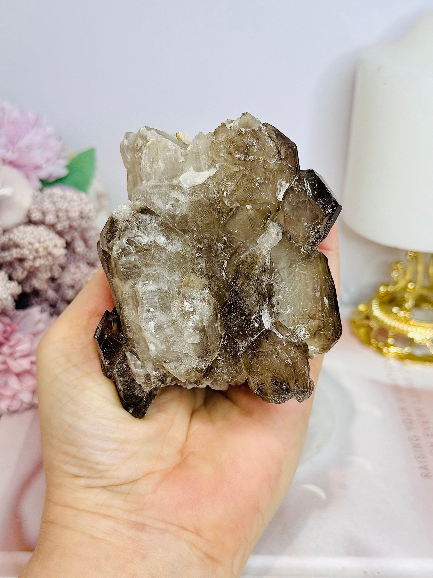 Natural Elestial Alligator Quartz Specimen 397g