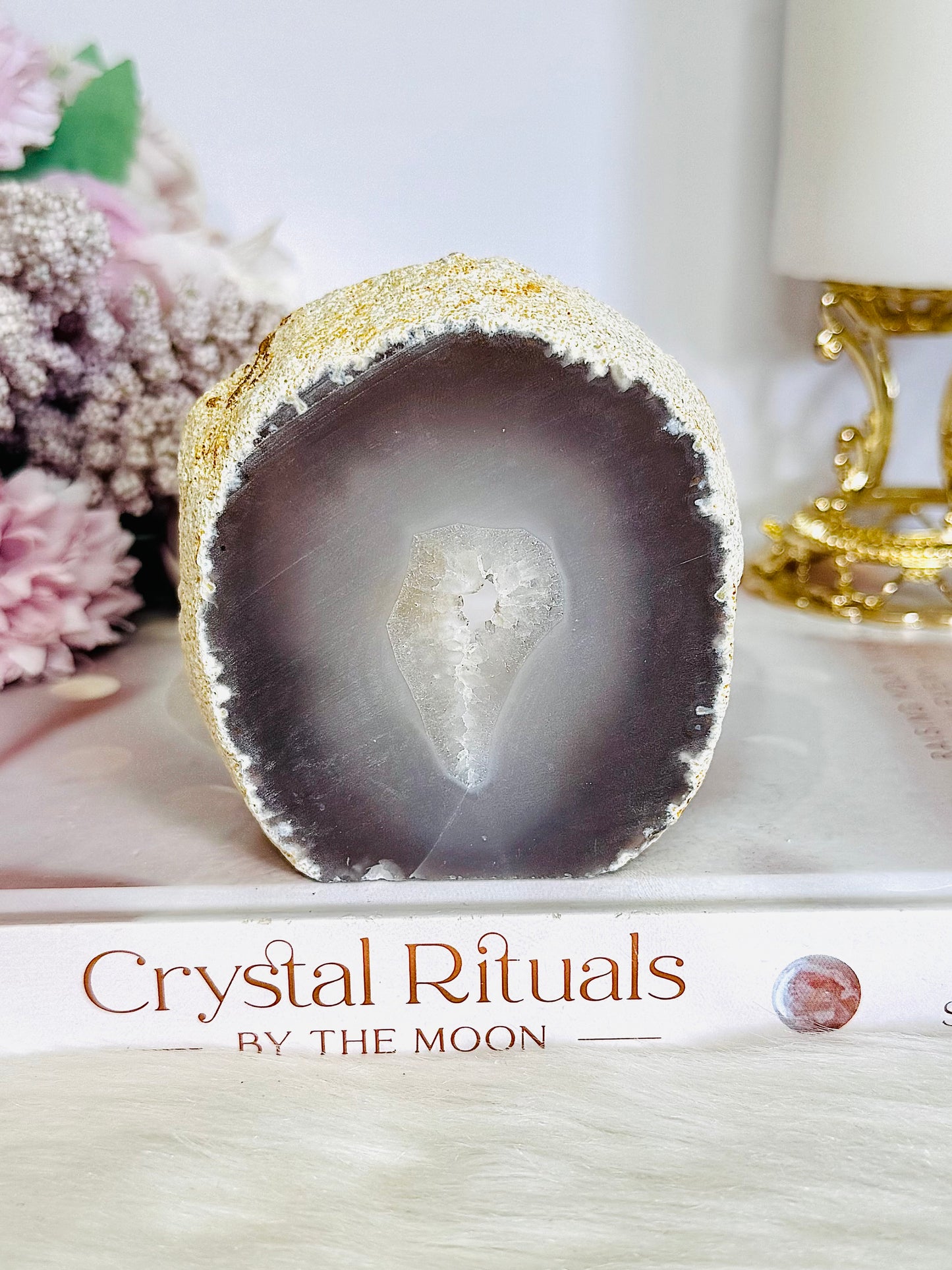 Druzy Agate Geode Freeform 250grams
