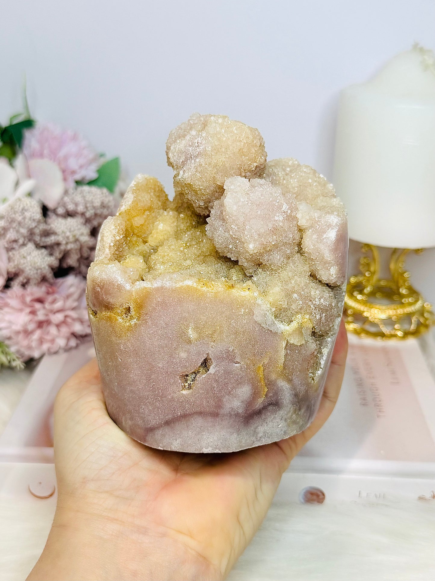 ⚜️ SALE ⚜️ Large Natural Pink Amethyst Druzy Freeform 1.03KG