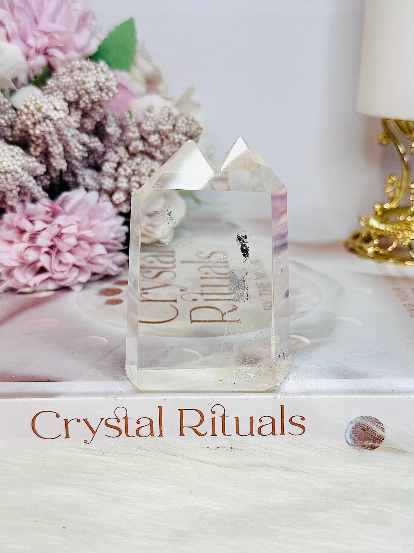 Beautiful Clear Quartz Double Tower 7cm