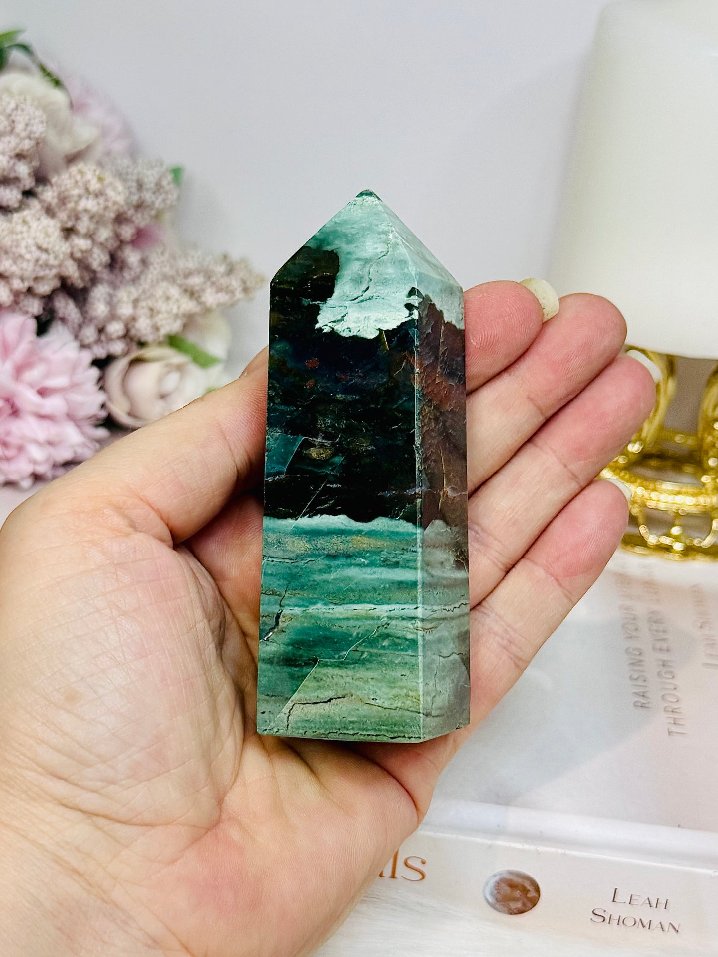 Unicorn Jasper Tower 9.5cm