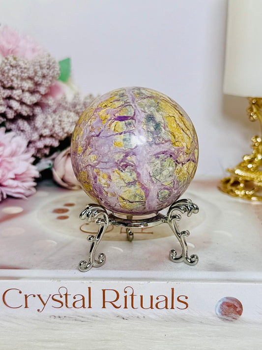 Rare Phosphosiderite Sphere On Stand 211g