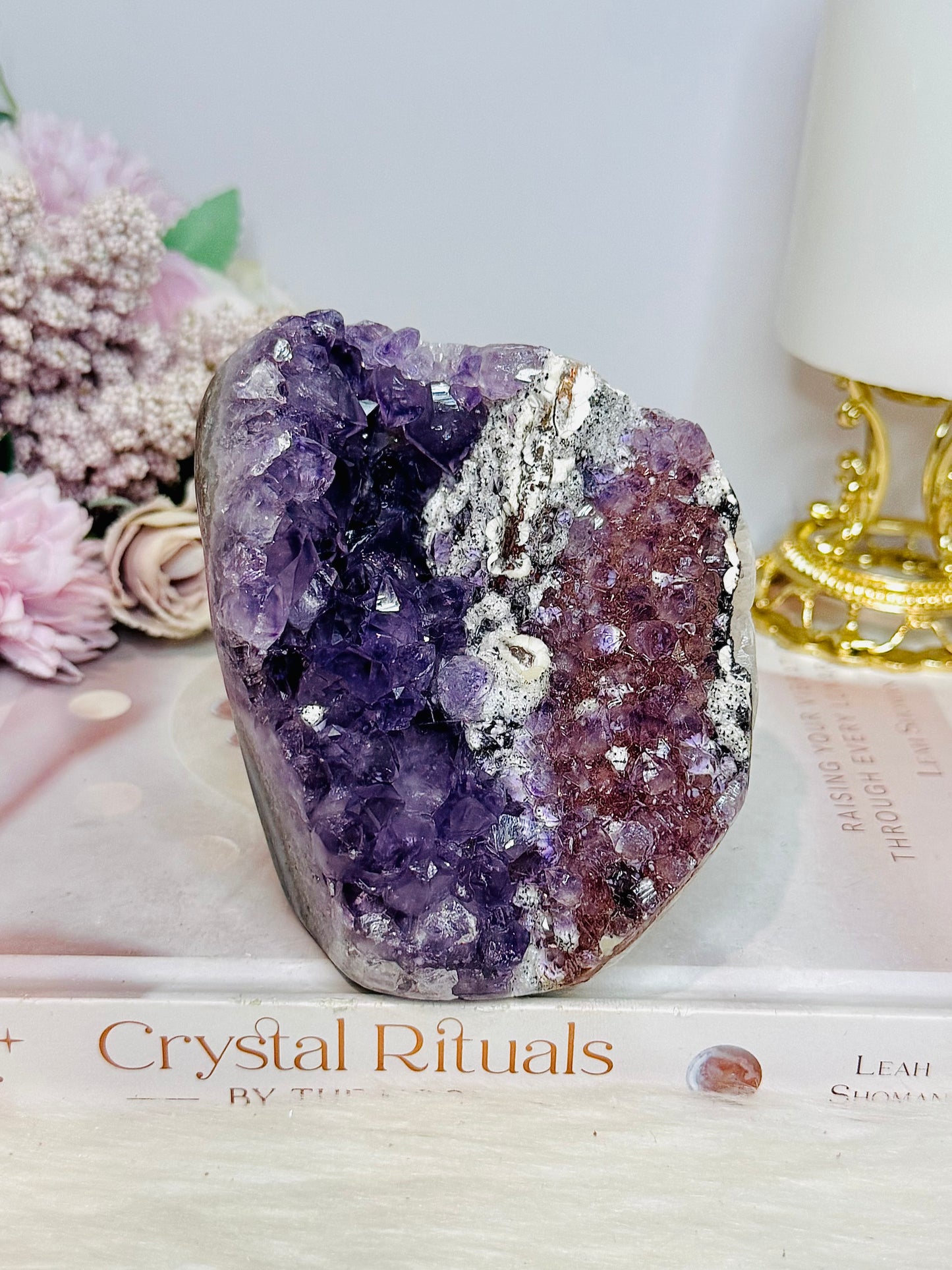 Large High Grade Amethyst Base Cut Cluster | Freeform 808g