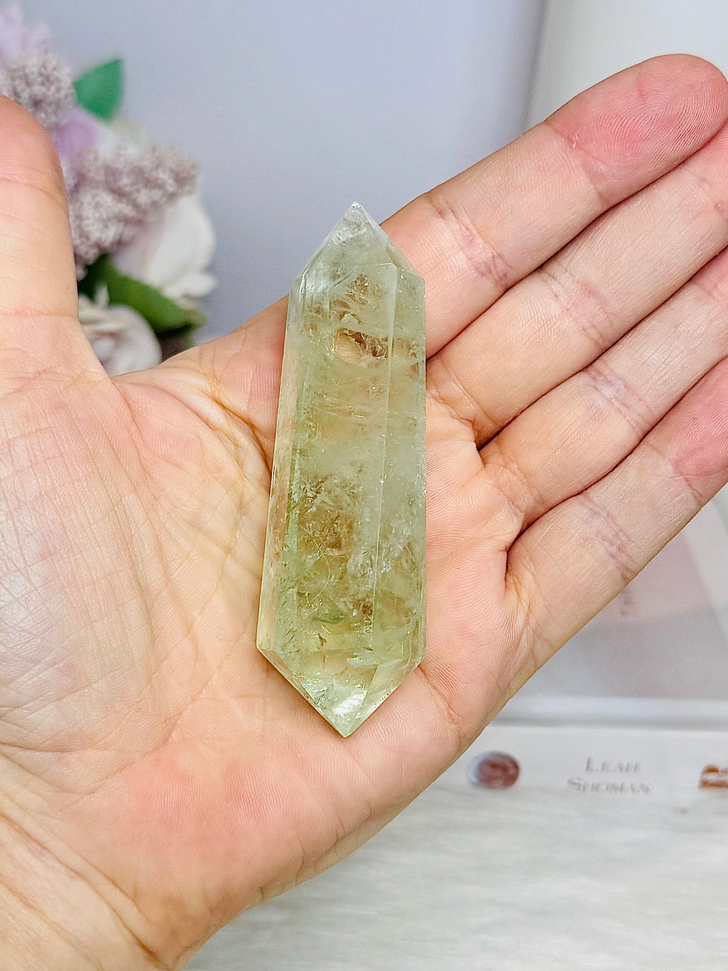 Prasiolite | Green Amethyst Double Terminated Point 8.5cm
