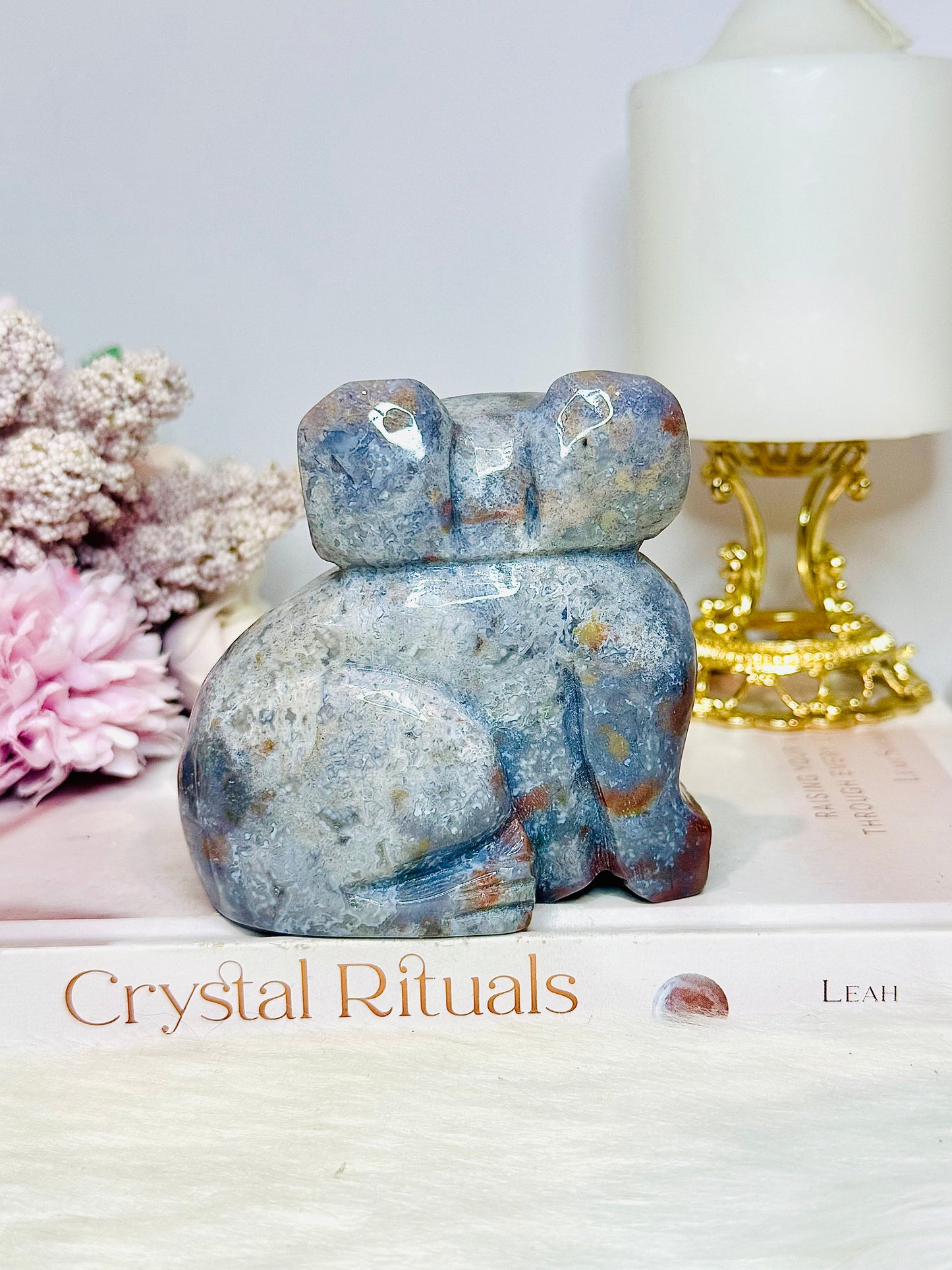 Chunky 425gram Ocean Jasper Koala Carving
