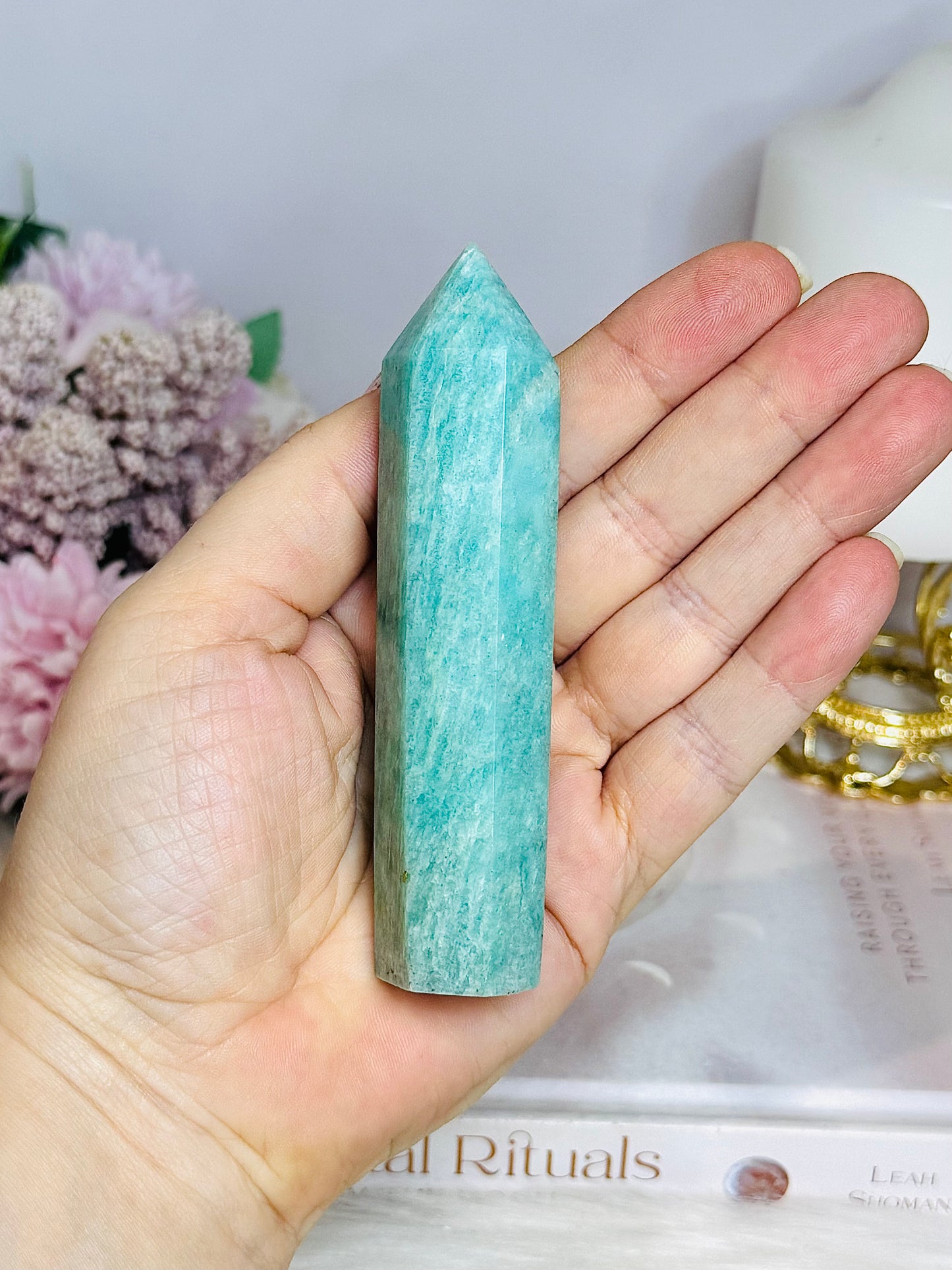 High Grade Amazonite Tower 10.5cm