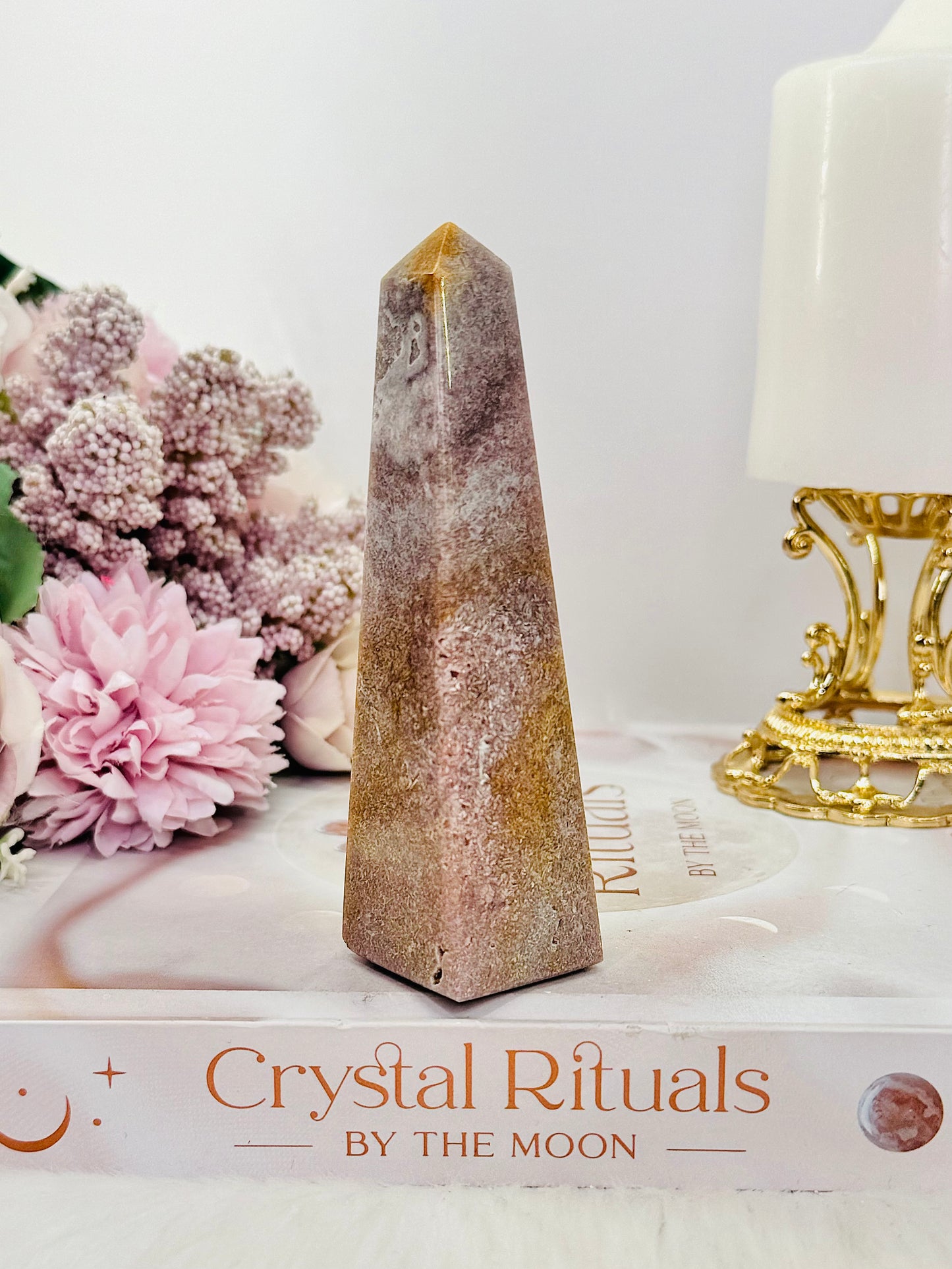 Beautiful 10.5cm Pink Amethyst Obelisk | Tower From Brazil