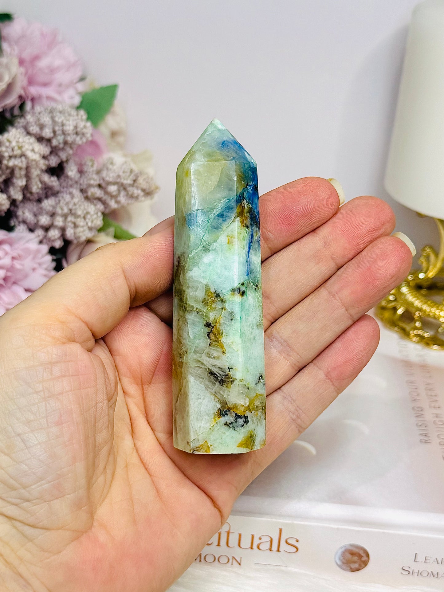 Chrysocolla X Phoenix Stone Tower 9.5cm