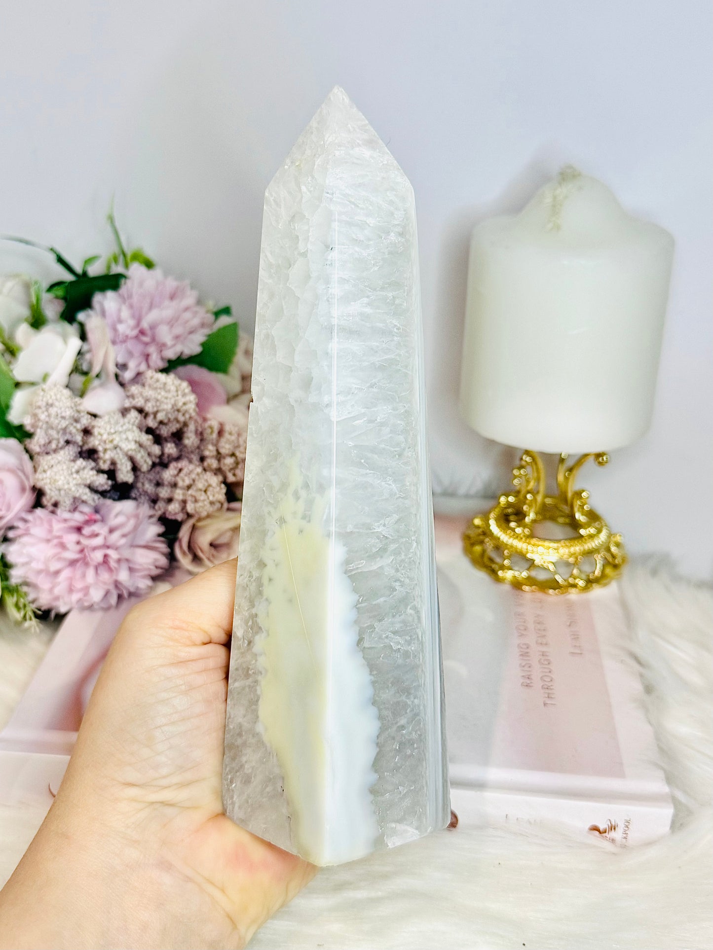 High Grade Large 20cm Agate Tower | Obelisk From Brazil