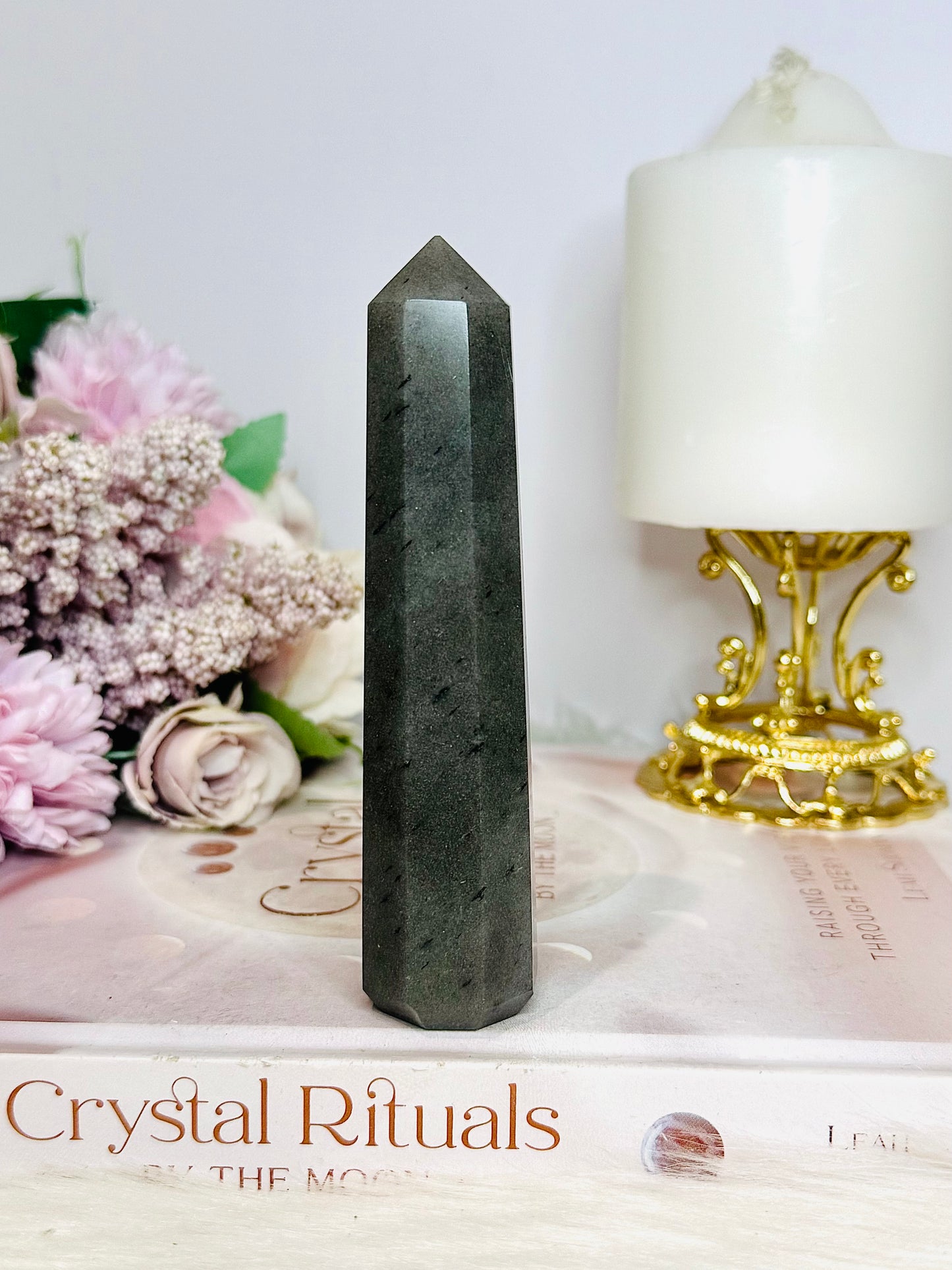 Grey Cloud Quartz Tower 11.5cm