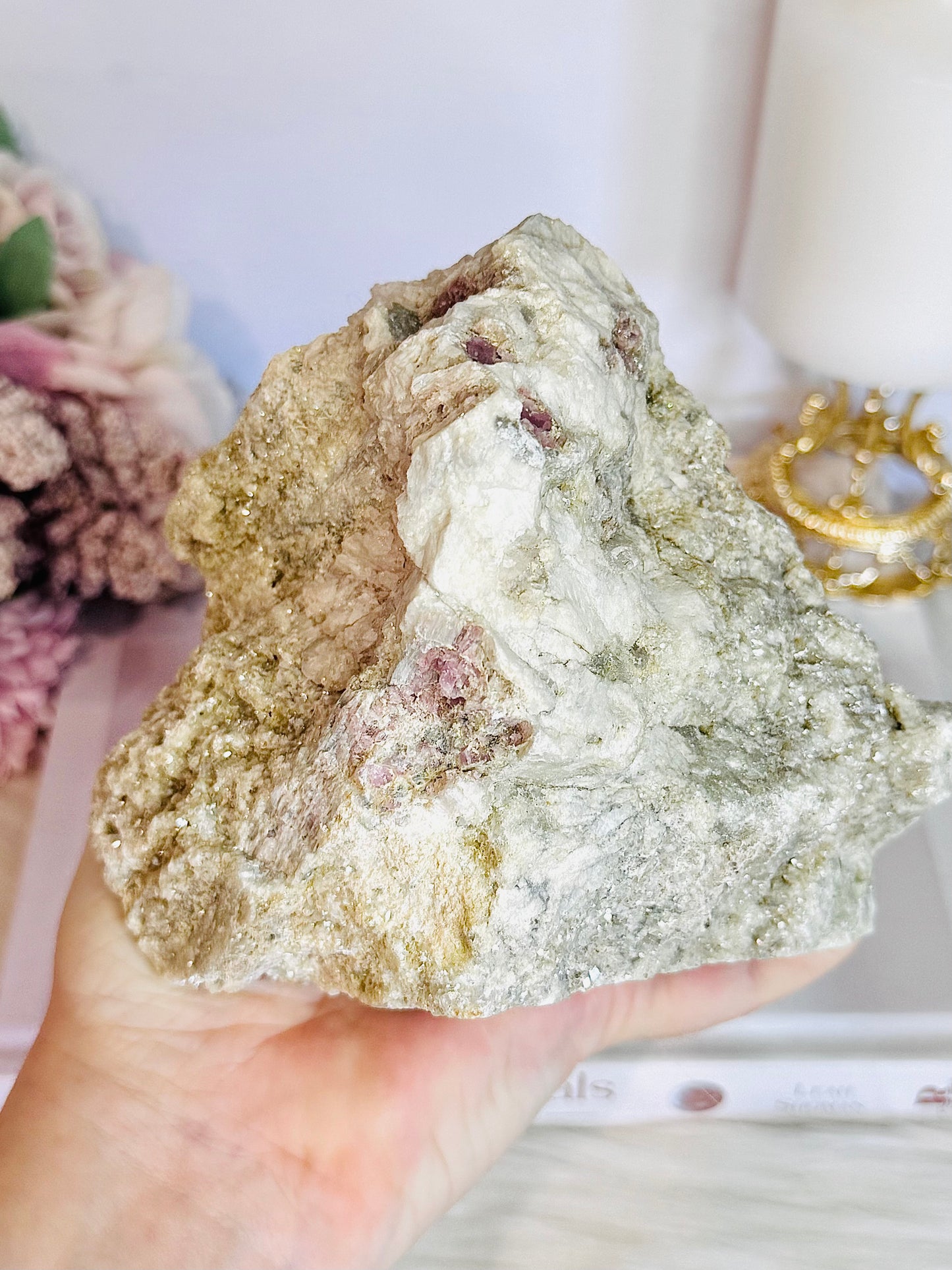 Pink Tourmaline Natural Large Sparkling Specimen | Freeform 1.48KG