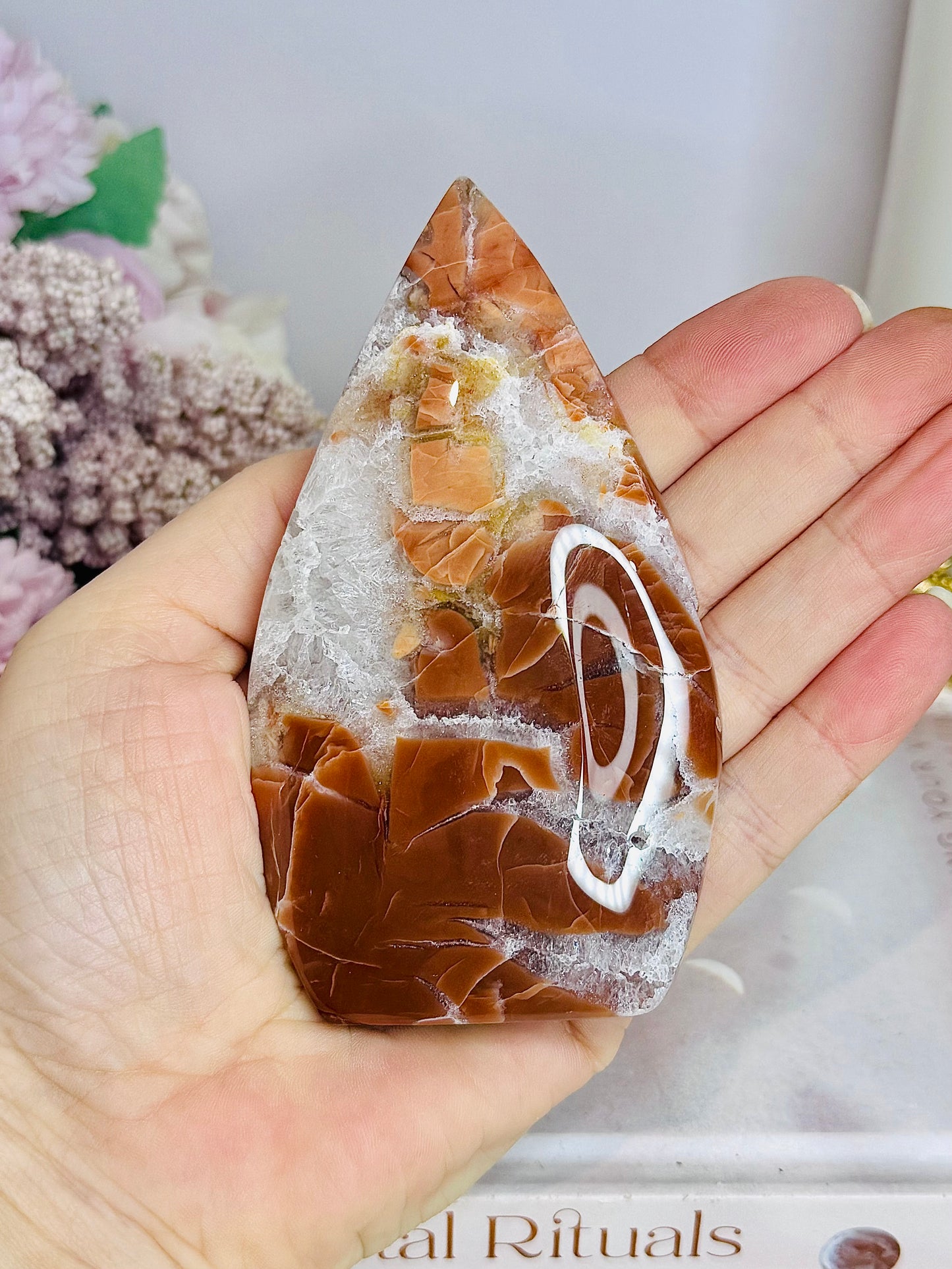 Agate Druzy Flame | Freeform 11cm