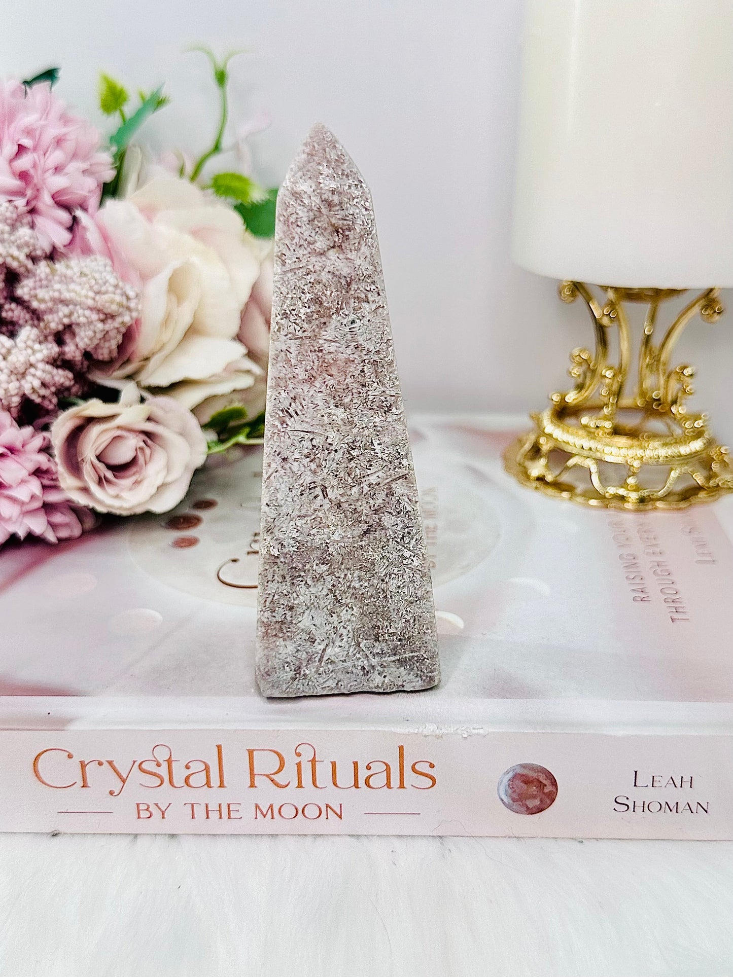 Pink Amethyst Obelisk | Tower 11cm