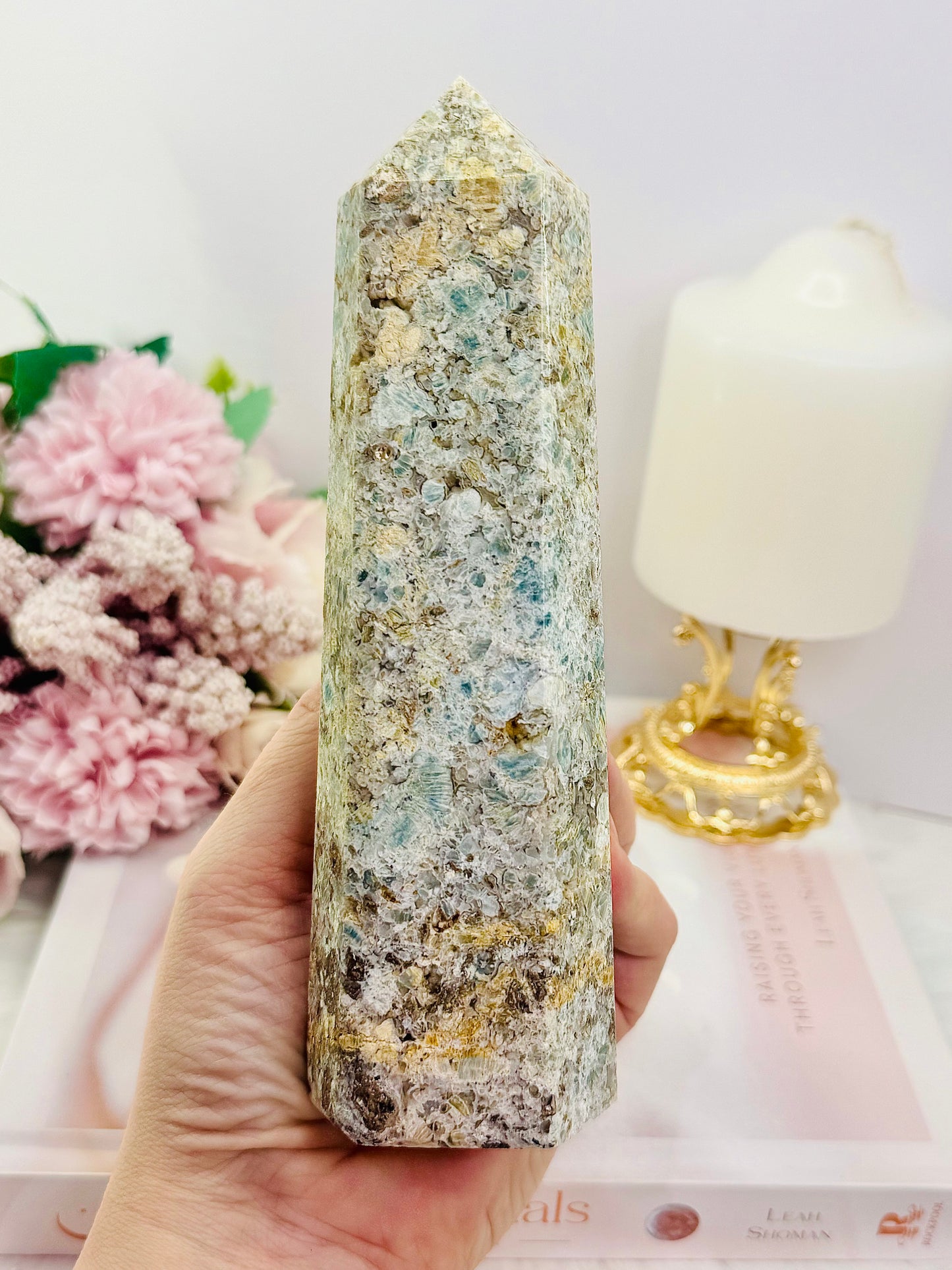 ⚜️ SALE ⚜️ Chunky Large Natural Ocean Jasper Tower 17.5cm