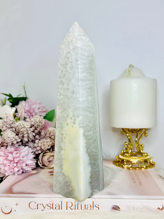 High Grade Large 20cm Agate Tower | Obelisk From Brazil