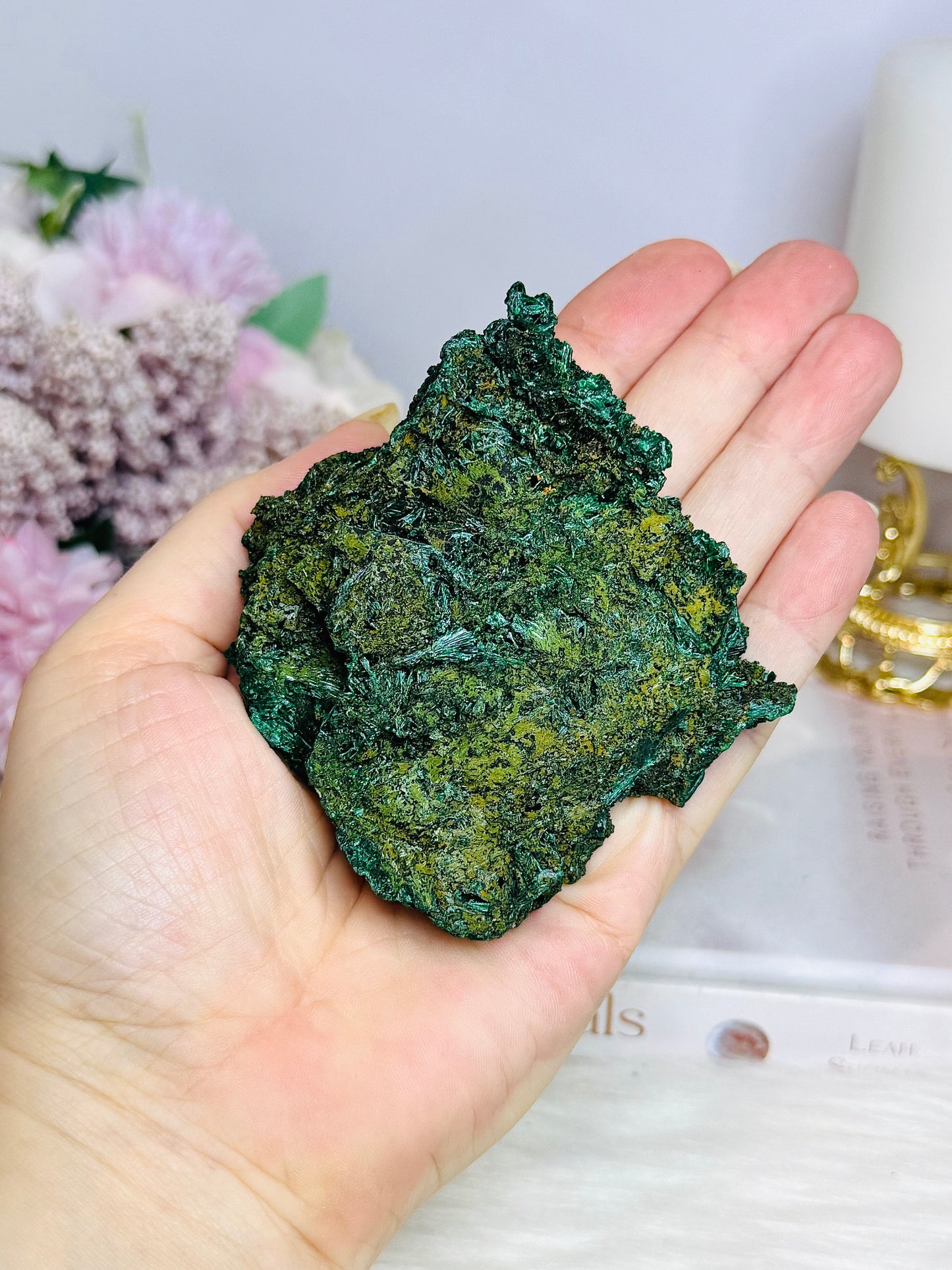 FOR SUE ~ Natural Velvet Malachite Specimen from Congo 188g