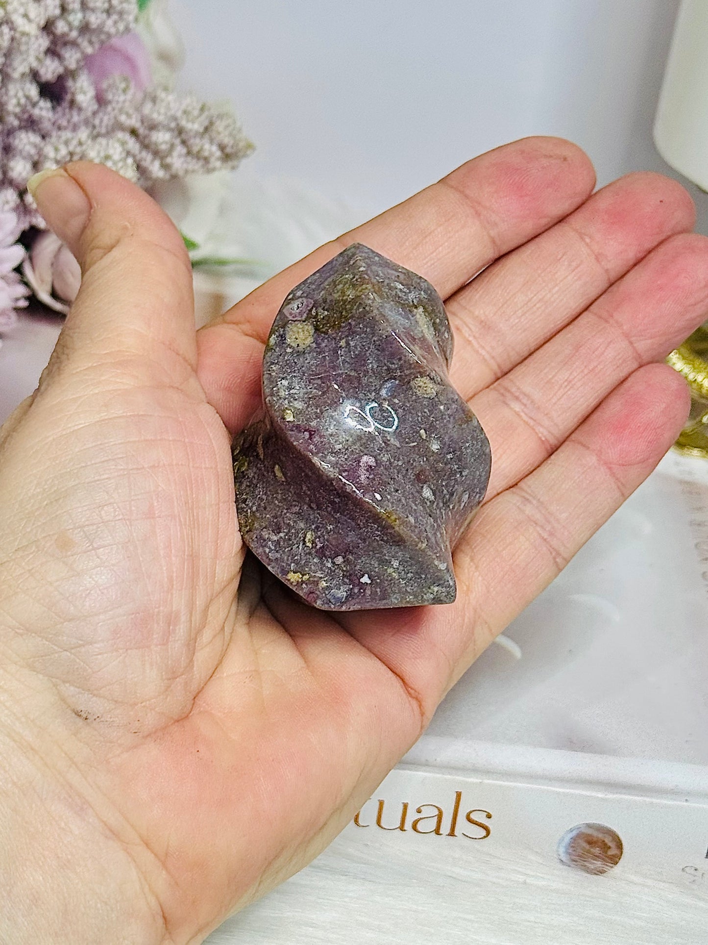 Ocean Jasper Carved Flame 5.5cm