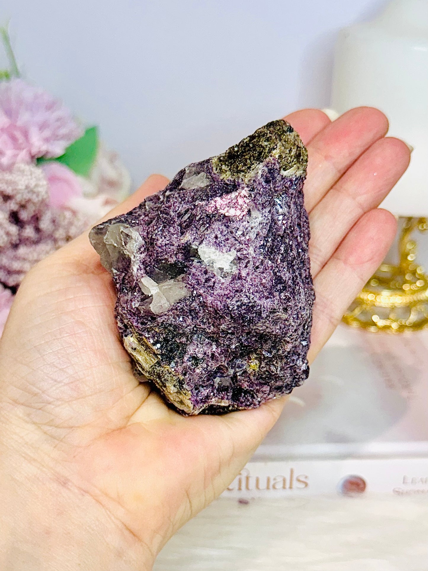 Natural Lepidolite Specimen 352g